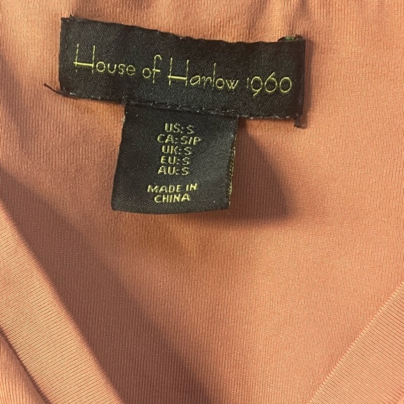 House of Harlow 1960 Brown Long Sleeve Bodysuit - Picture 4 of 5